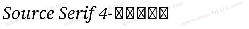 Source Serif 4字体转换